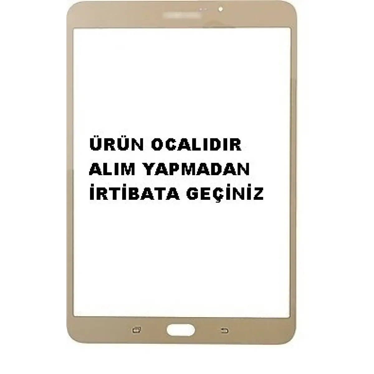 Samsung Galaxy Tab S2 T710 Dokunmatik Lens Gold