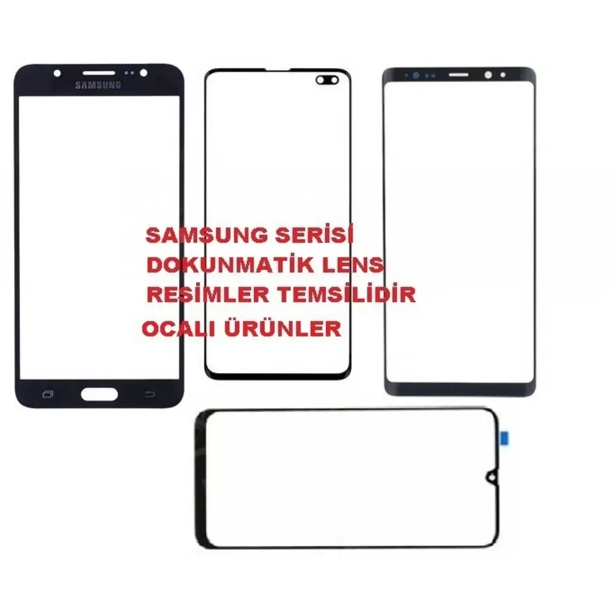 Samsung S20 Plus Ocalı Ön Cam Lens Siyah