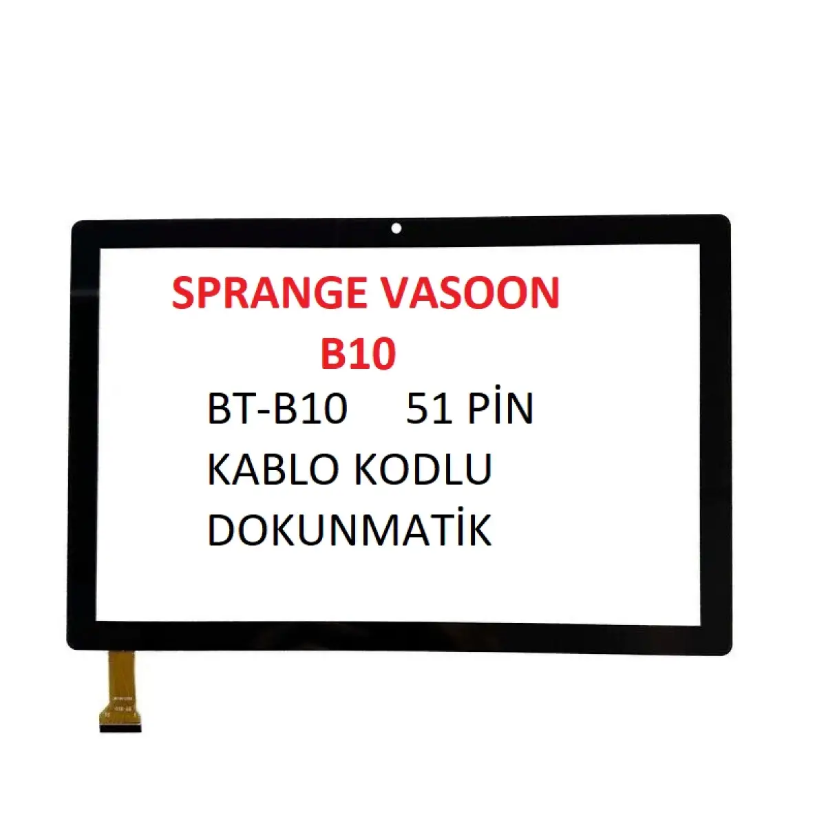 Sprange Vasoun B10-TB Tablet Dokunmatik Siyah