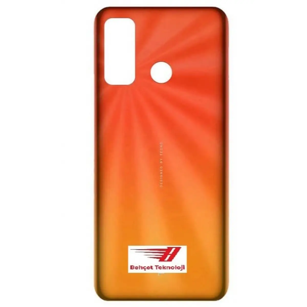 Tecno Spark 5 Arka Kapak Pil Kapağı Turuncu