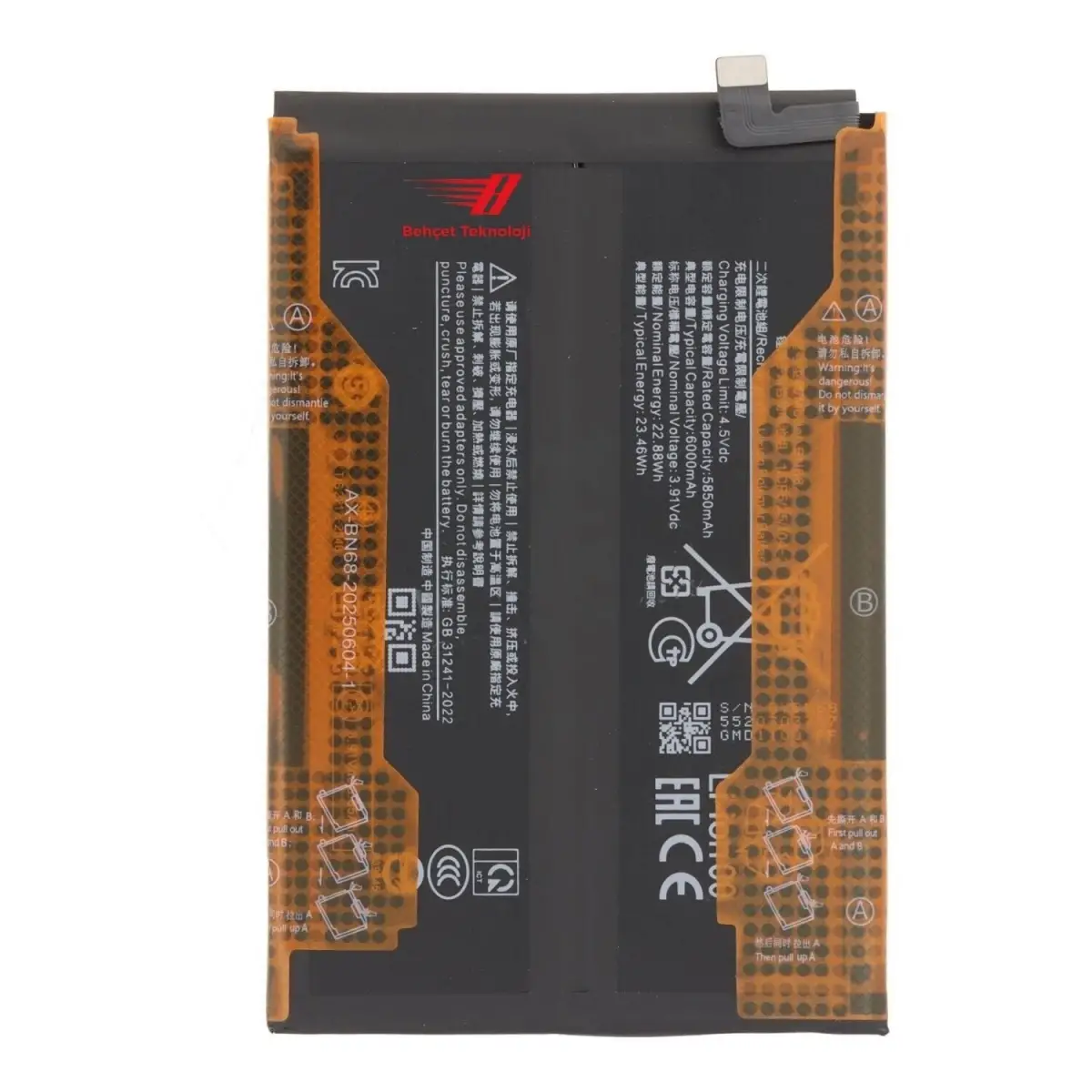 Xiaomi Redmi 15C 5G Batarya Pil
