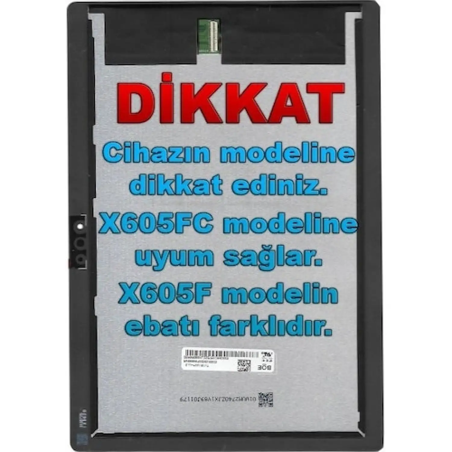 Lenovo Uyumlu Tab M10 Tb-X605Lc Ekran Dokunmatik Set Siyah