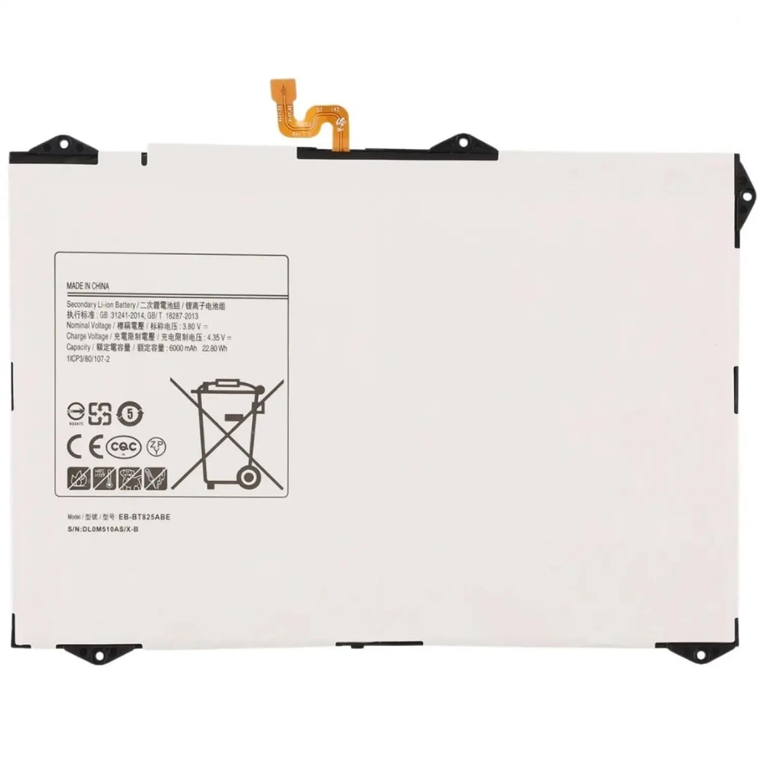 EB-BT825ABE Kodlu Tablet Batarya Pil