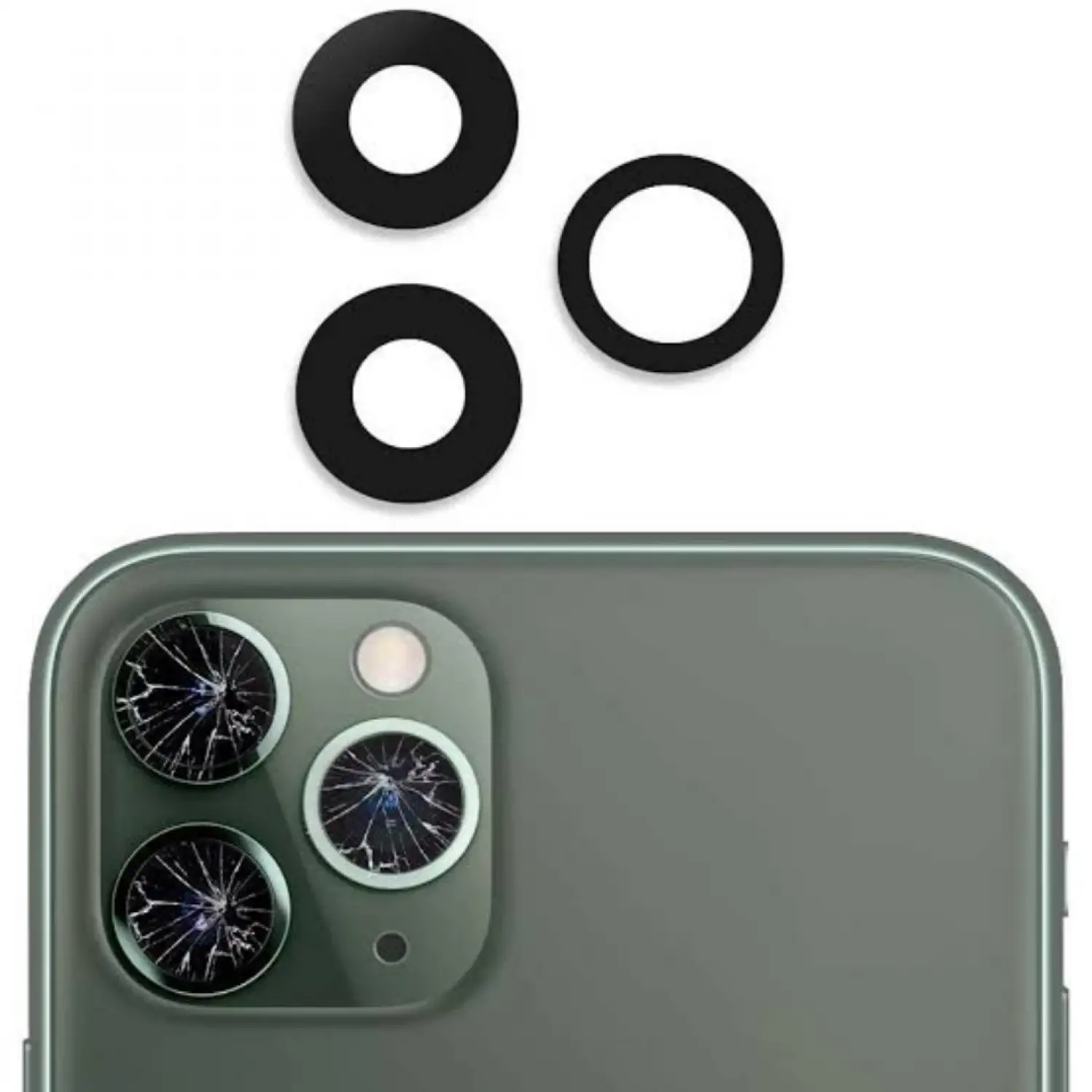 iPhone 11 Pro Kamera Camı Kamera Lensi Sade