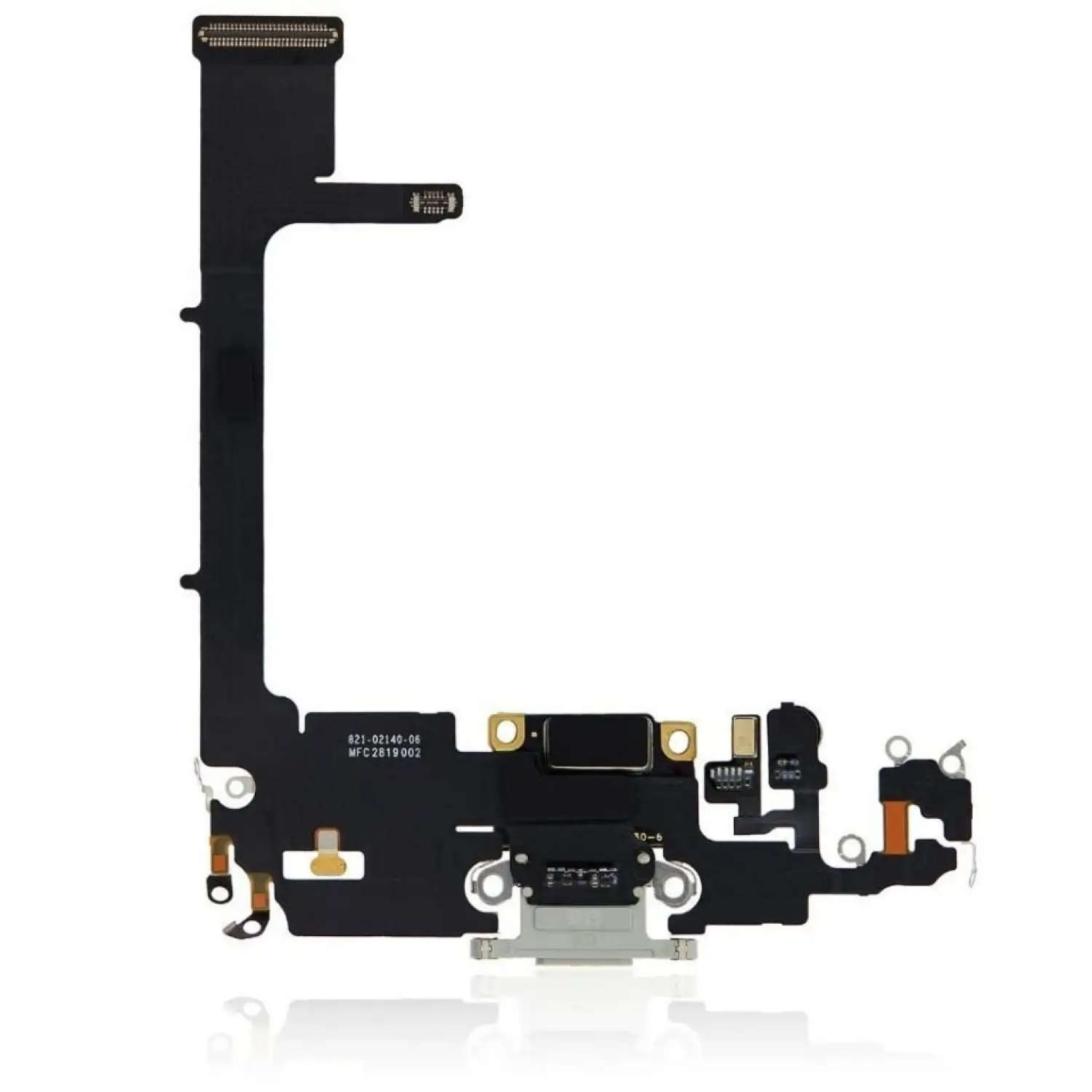 iPhone 11 Pro Şarj Soketi Kulaklık Mikrofon Filmi Flex Gümüş