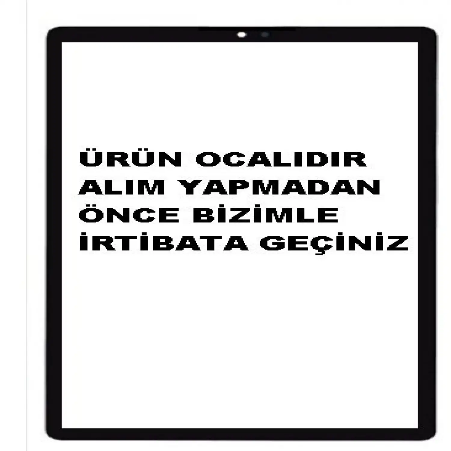 Samsung Galaxy Tab A7 Lite SM-T220 T225 T227 Ön Cam Lens Ocalı SİYAH