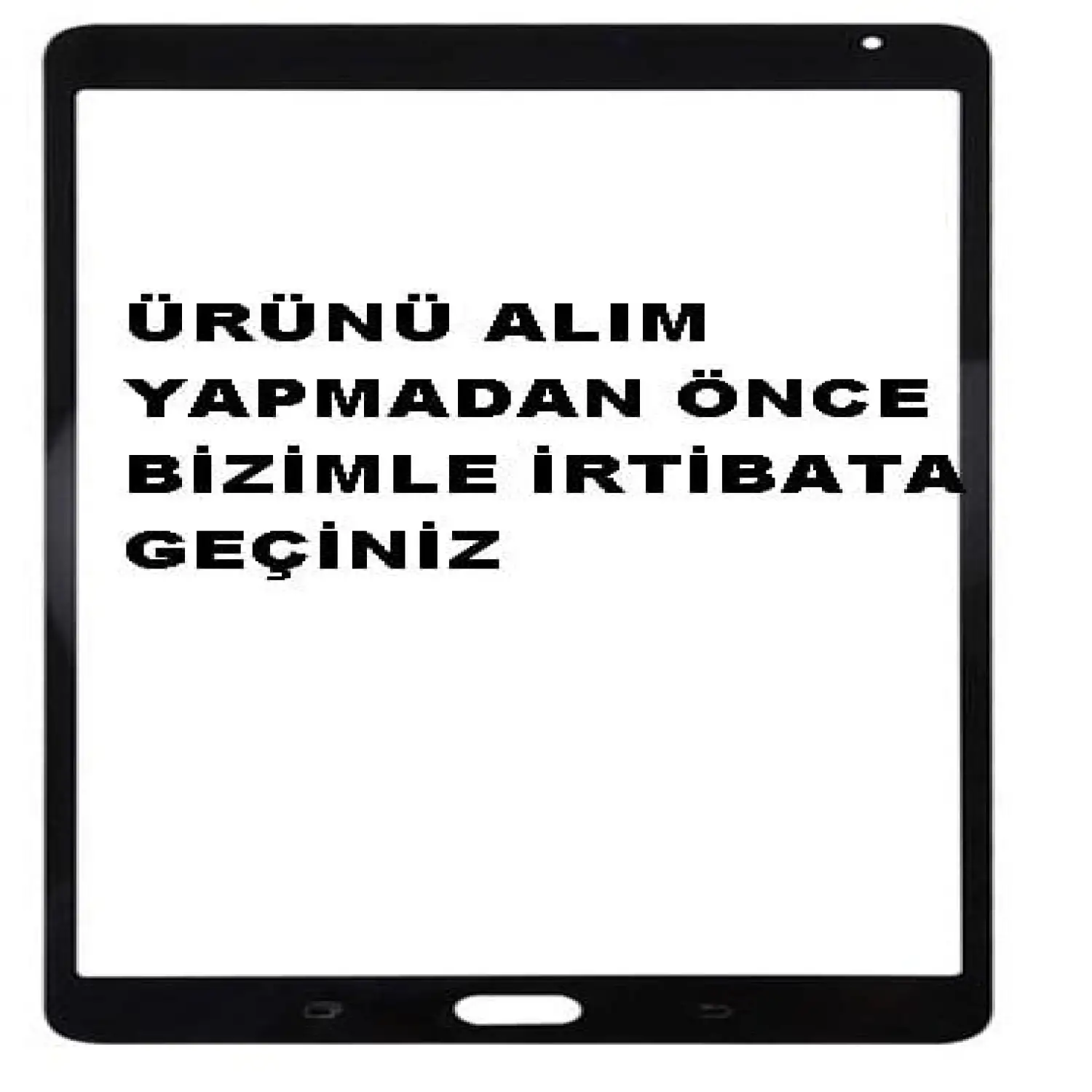 Samsung Galaxy Tab S SM-T700 Dokunmatik Lens Siyah
