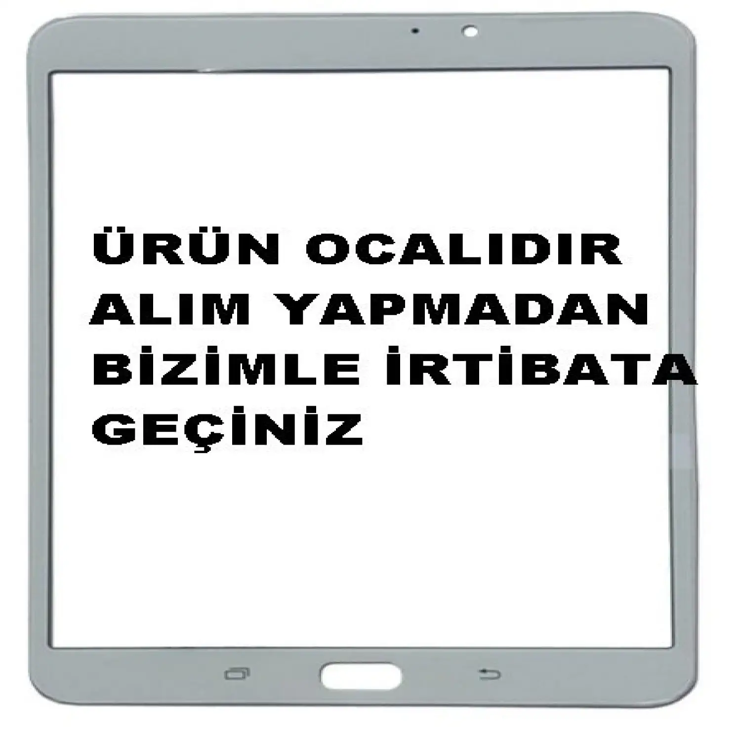Samsung Galaxy Tab S2 T710 Dokunmatik Lens Beyaz