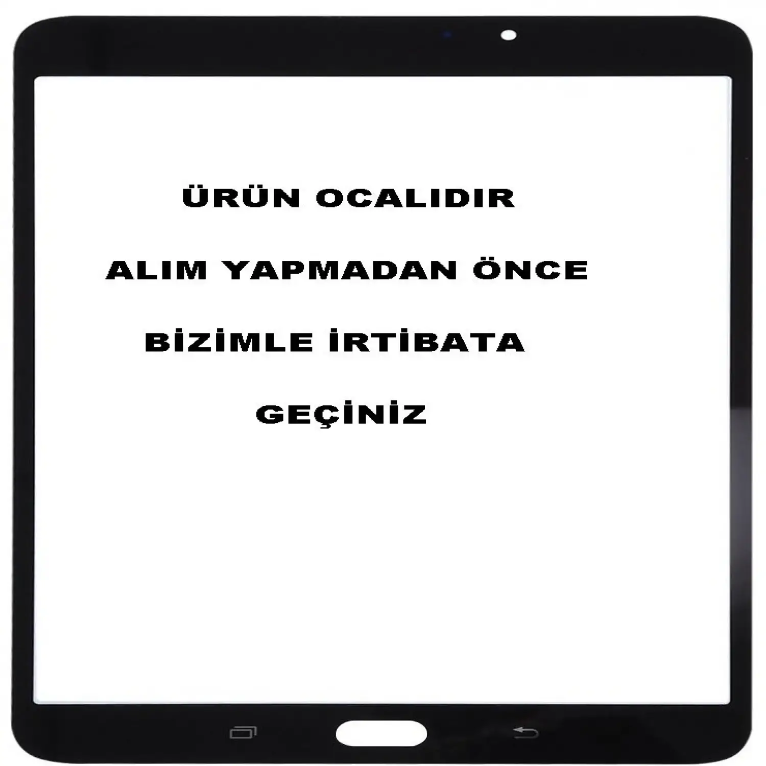 Samsung Galaxy Tab S2 T710 Dokunmatik Lens Siyah