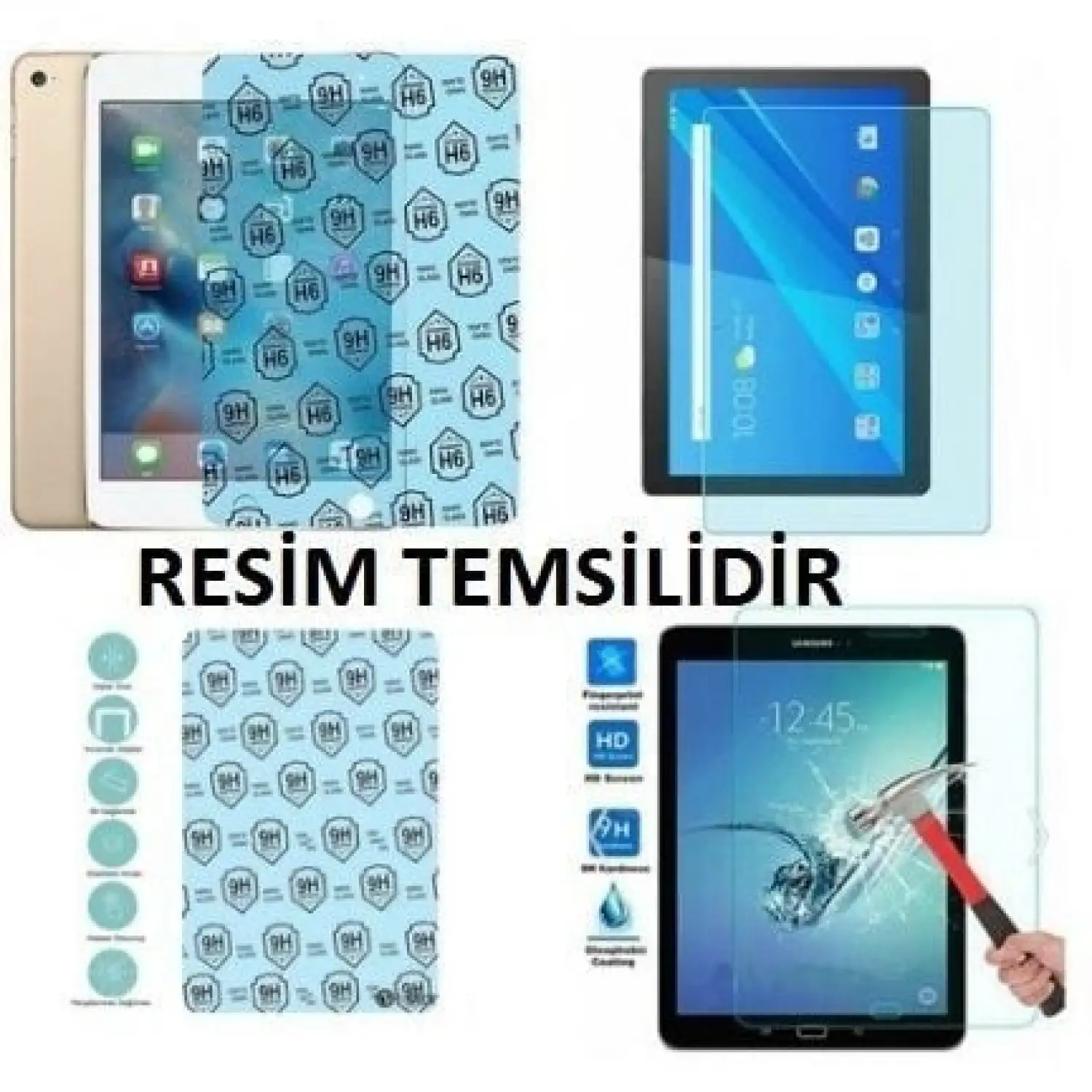 Samsung Galaxy Tab S7 SM-T870 T875 T876 Tablet Kırılmaz Cam Ekran Koruyucu
