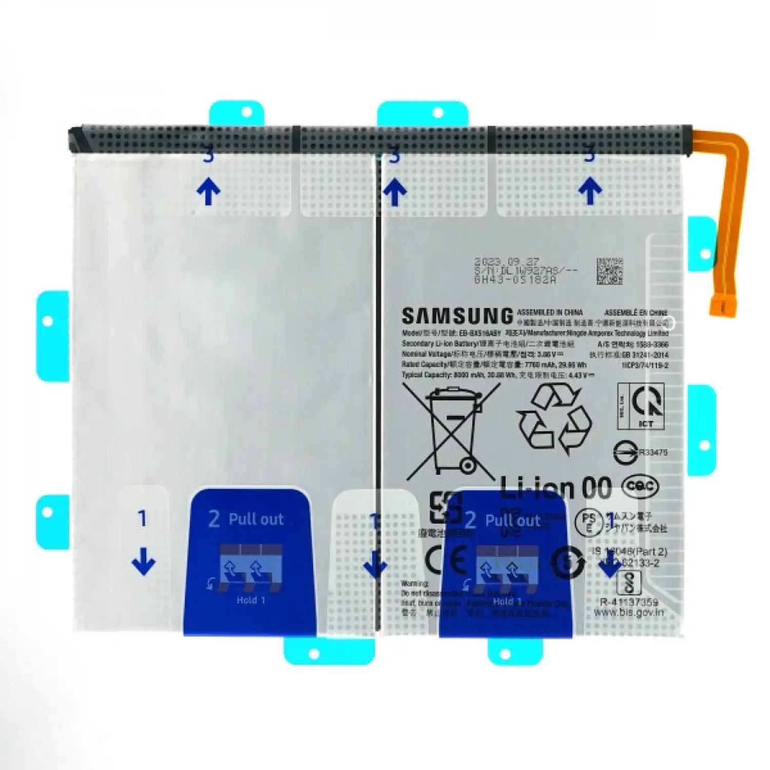 Samsung Galaxy Tab S9 FE SM-X510 X516 X516B Batarya Pil