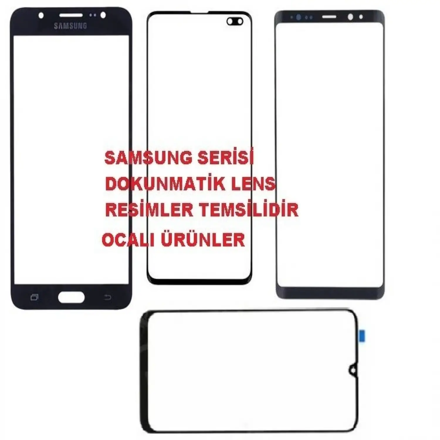 Samsung S21 Plus Ocalı Ön Cam Lens Beyaz