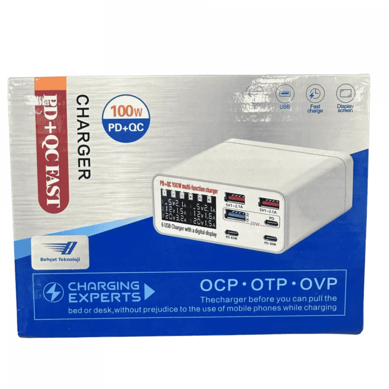 WLX-899+ Plus Çoklu USB / Type-C Hızlı Şarj Güç İstasyonu 100W