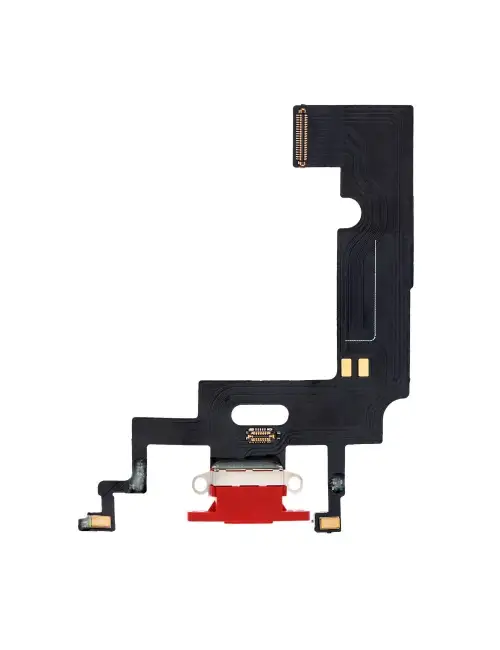 iPhone XR Şarj Soketi Kulaklık Mikrofon Film Bordu Kırmızı