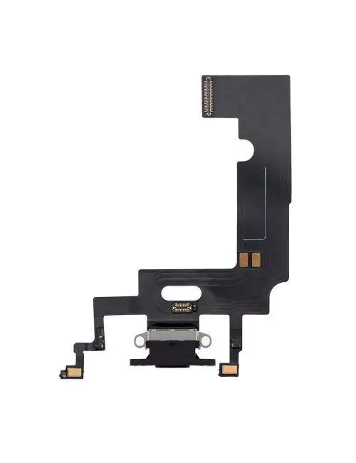 iPhone XR Şarj Soketi Kulaklık Mikrofon Film Bordu Siyah