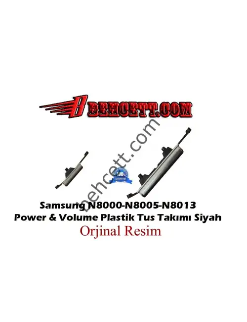 Samsung Galaxy Note GT-N8000 N8005 N8010 Power + Volume On Off Plastik Tuşu Siyah
