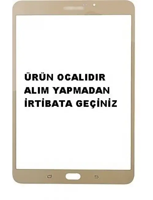 Samsung Galaxy Tab S2 T710 Dokunmatik Lens Gold