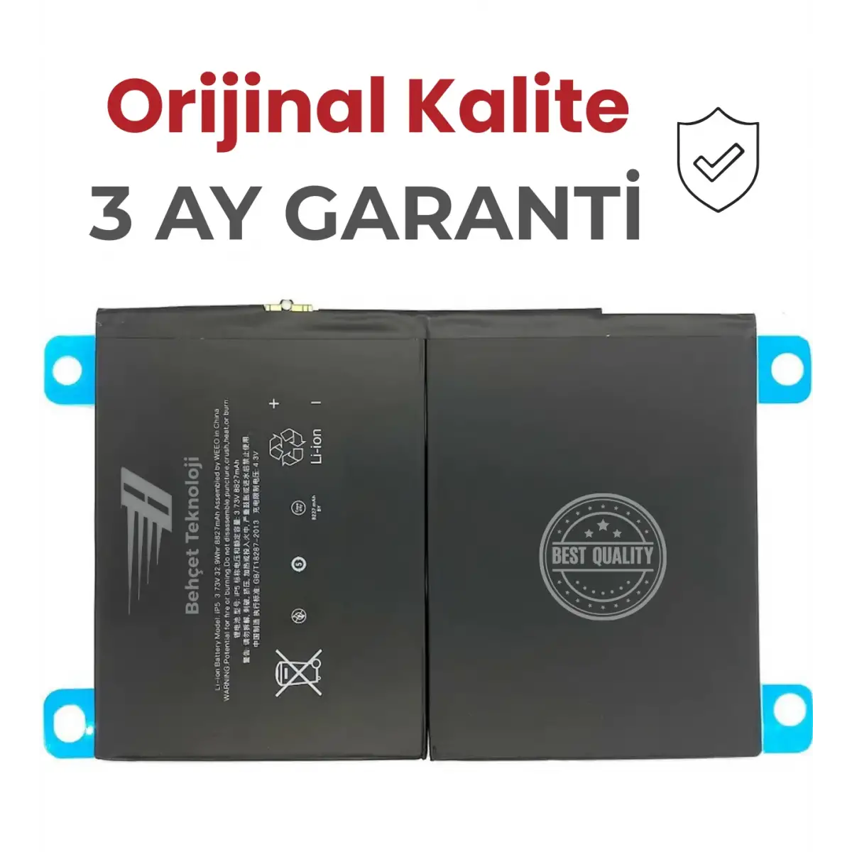 Apple iPad 6.Nesil A1893 A1953 A1954 Batarya Pil / 3 Ay Garantili