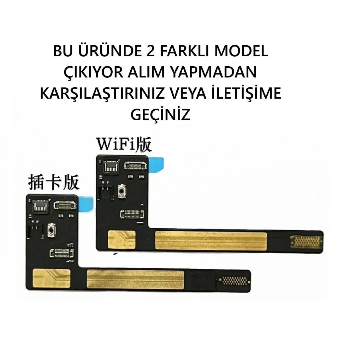 Apple iPad Air 5 A2588 A2589 A2591 Arka Kamera Wifi Bağlantı Konnektör Flex