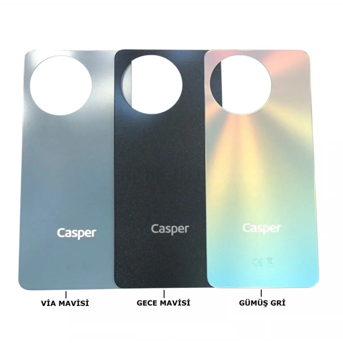 Casper Via A40 Arka Kapak Pil Kapağı Gümüş Gri