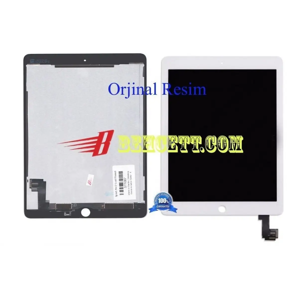 iPad Air 2 A1566 Lcd Ekran Dokunmatik Takım Beyaz
