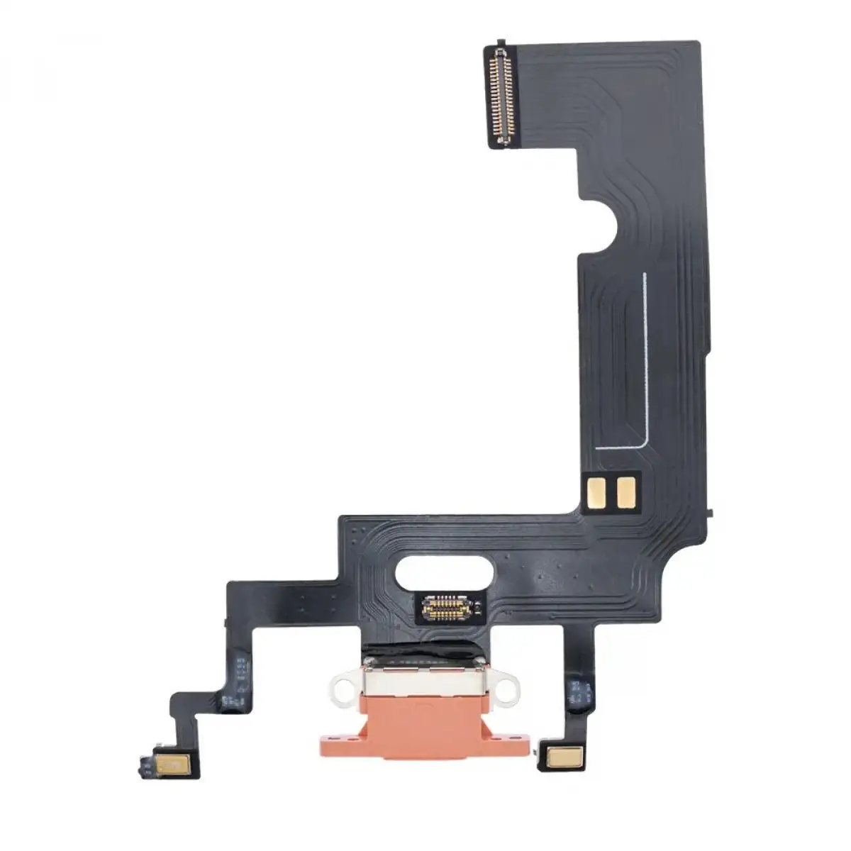 iPhone XR Şarj Soketi Kulaklık Mikrofon Film Bordu Mercan Coral