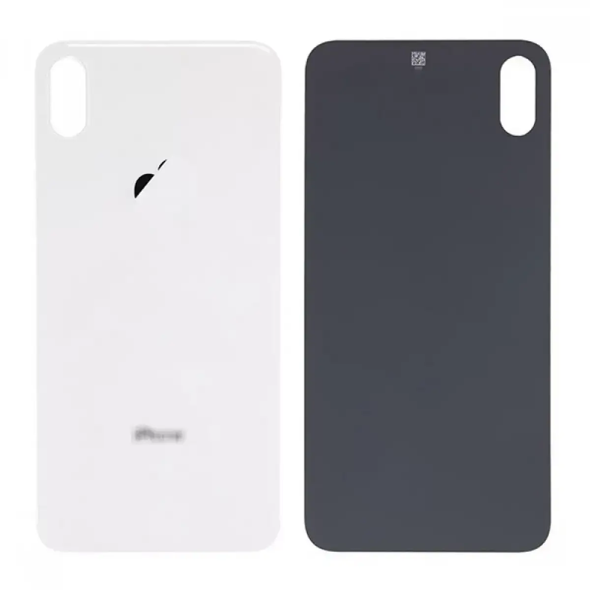 iPhone XS Max Arka Cam Pil Kapağı Gümüş Silver