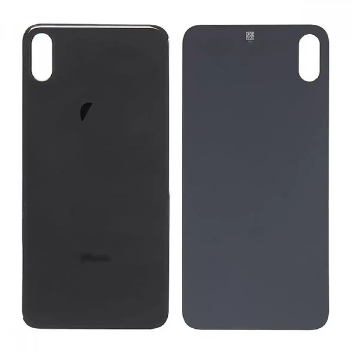 iPhone XS Max Arka Cam Pil Kapağı Uzay Grisi Siyah