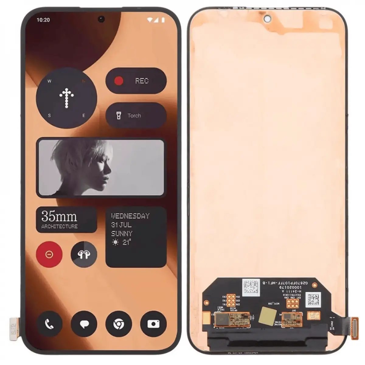 Nothing Phone 2A Lcd Ekran Dokunmatik Çıtasız Orijinal