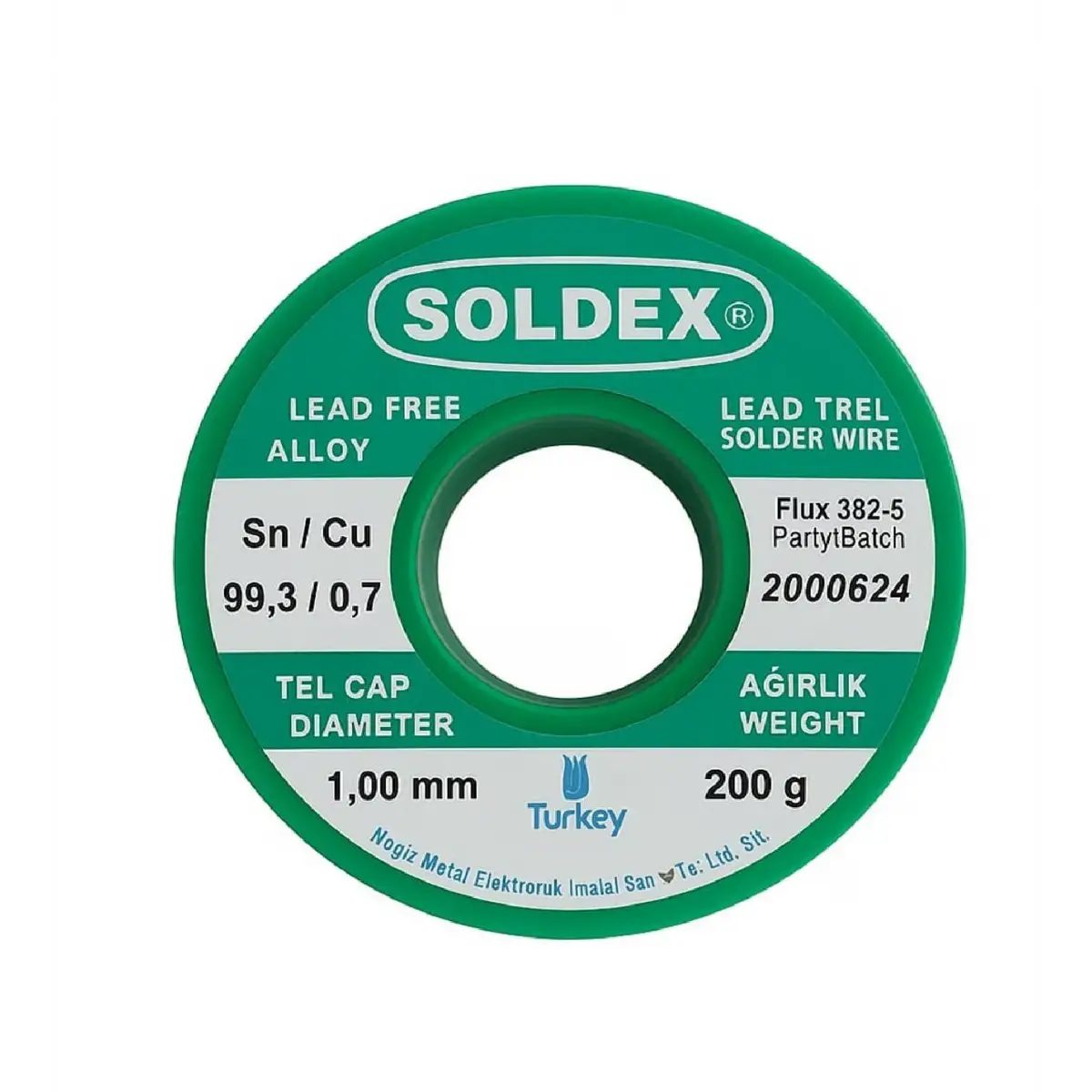 Soldex 1.0 Mm 200 Gr Kurşunsuz Lehim Teli