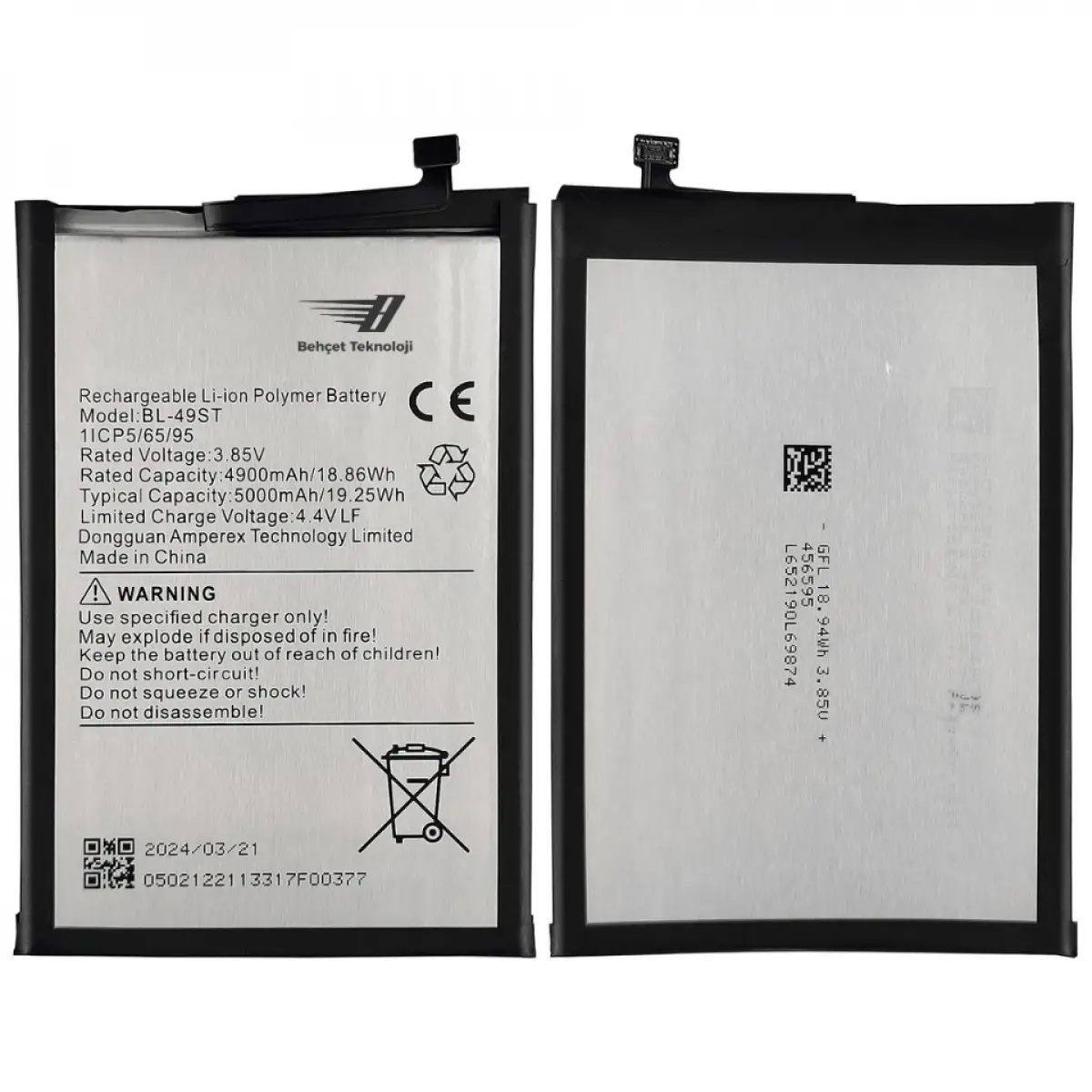 Tecno Spark 10 4G Batarya Pil