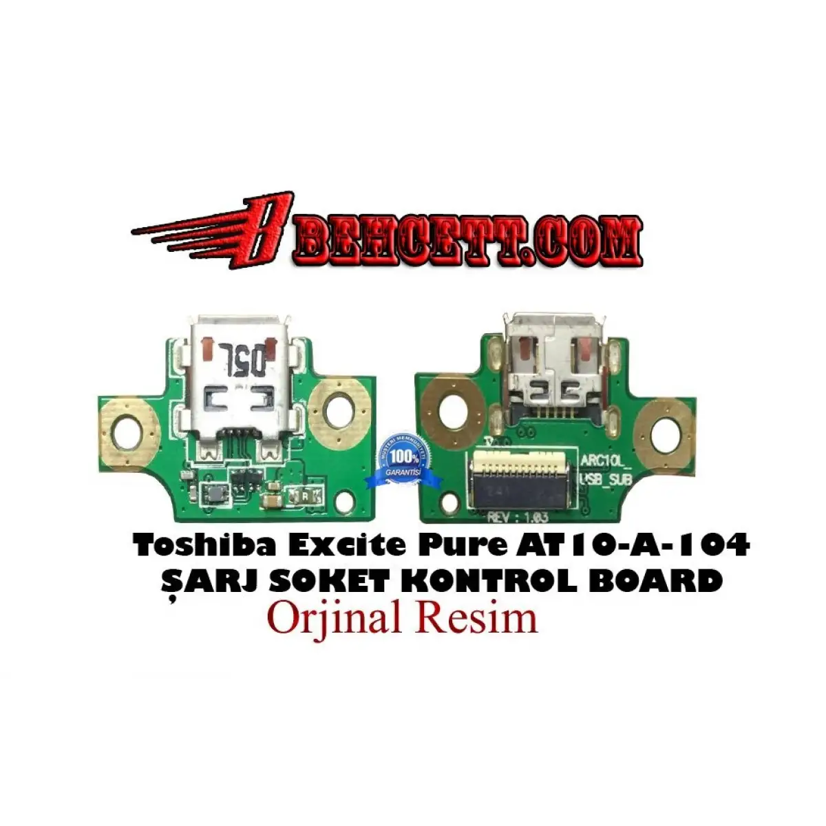 Toshiba Excite Pure AT10-A Şarj Soket Kontrol Board