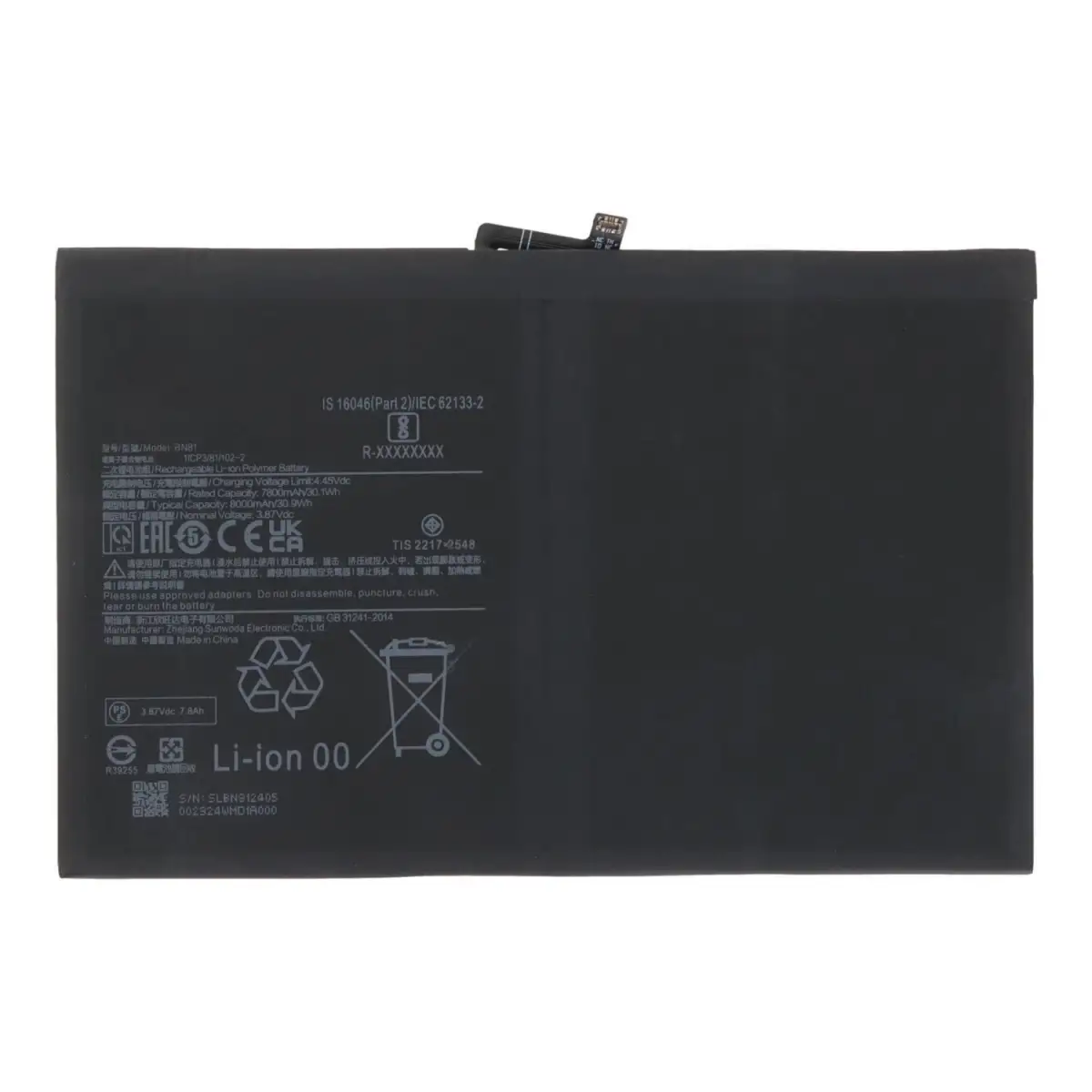 Xiaomi Redmi Pad SE 11 23073RPBFG Batarya Pil