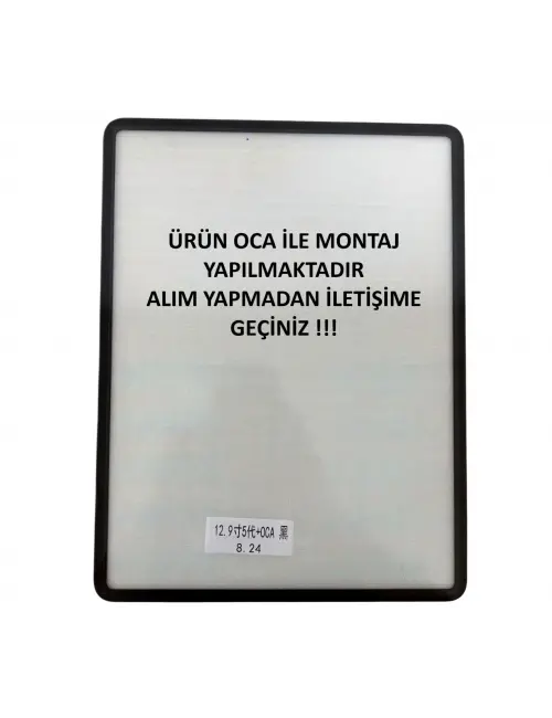 Apple iPad Pro 12.9 6.Nesil A2764 A2437 A2436 A2766 Ön Cam Lens Ocalı