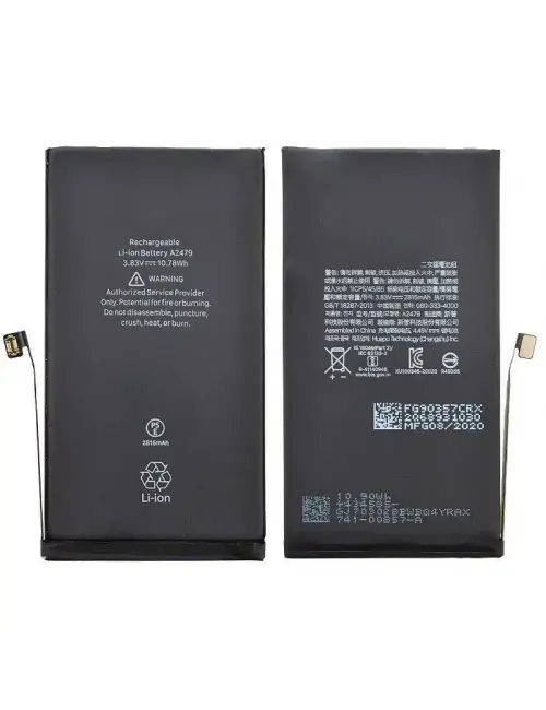 Apple iPhone 12 Güçlendirilmiş Yüksek Kapasiteli Batarya Pil
