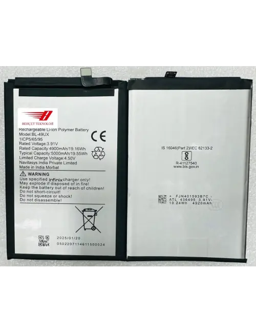 BL-49UX Kodlu Batarya Pil