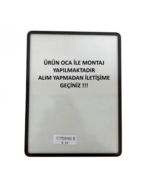 Apple iPad Pro 12.9 6.Nesil A2764 A2437 A2436 A2766 Ön Cam Lens Ocalı