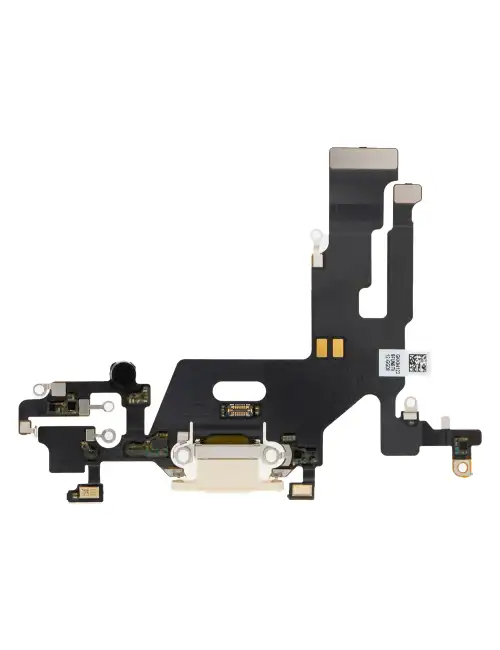 iPhone 11 Şarj Soketi Kulaklık Mikrofon Film Bordu Beyaz
