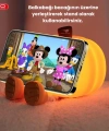 Dokunmatik Balkabağı Gece Lambası - 3 Kademeli Şarjlı Telefon Standı