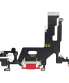 iPhone 11 Şarj Soketi Kulaklık Mikrofon Film Bordu Kırmızı