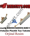 Samsung Galaxy Note GT-N8000 N8005 N8010 Power + Volume On Off Plastik Tuşu Beyaz