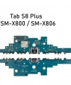 Samsung Galaxy Tab S8 Plus Wi-Fi SM-X800 SM-X806 Şarj Soket Bordu