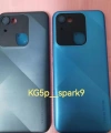 Tecno Spark 9 Arka Kapak Pil Kapağı Mavi