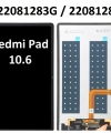 Xiaomi Redmi Pad 10.6 22081283G Lcd Ekran Dokunmatik Takım