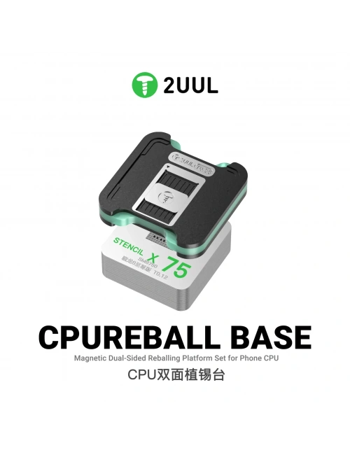 2UUL BH17 CPU REBALL TABAN Manyetik Çift Taraflı BGA Reballing Platform Seti