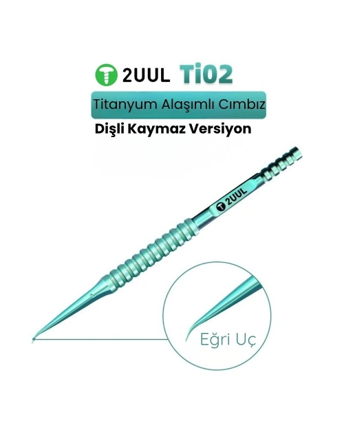 2UUL Ti02 Anti-Statik Eğik Uçlu Entegre Cımbızı
