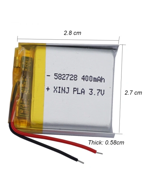 Akıllı Çocuk Saat Cep Telefonu 582728 3.7V 400 mAh Lityum Polimer Batarya Pil 1.5A