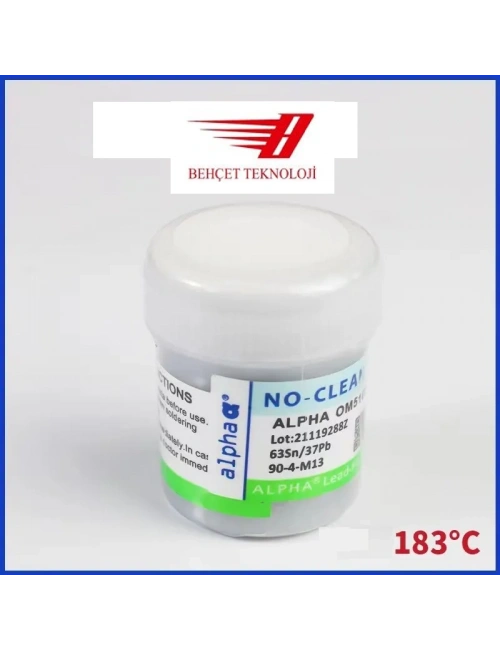 ALPHA OM5002 183 Derece Sıvı Lehim ( 50 gr )