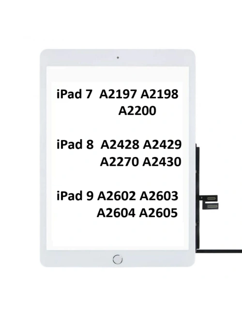 Apple iPad 8.Nesil A2270 A2428 A2429 A2430 Dokunmatik Tuşlu BEYAZ