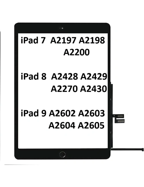 Apple iPad 9.Nesil A2602 A2603 A2604 A2605 Dokunmatik Tuşlu SİYAH